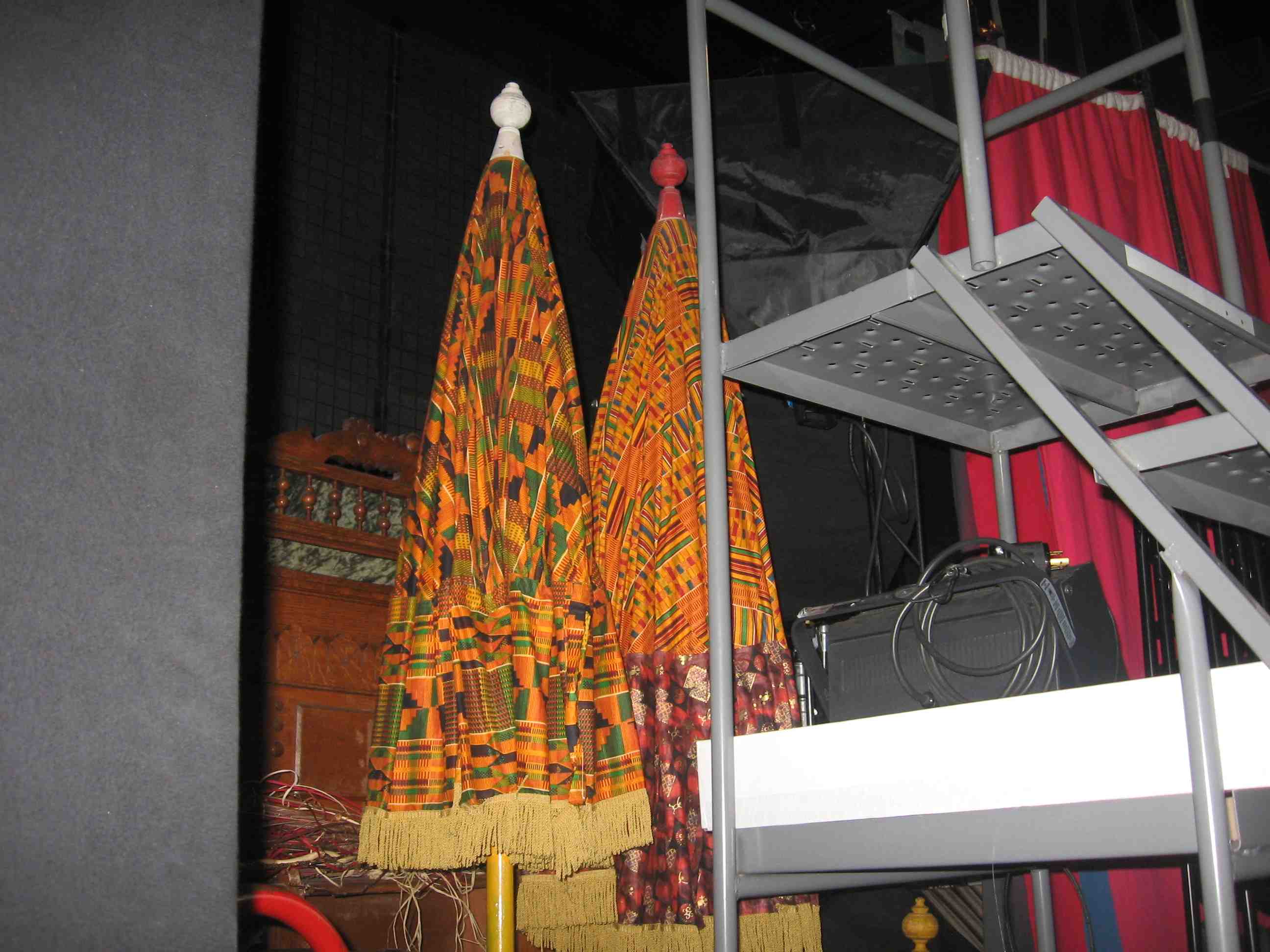 props available at Media Center: umbrellas for retirement cruise