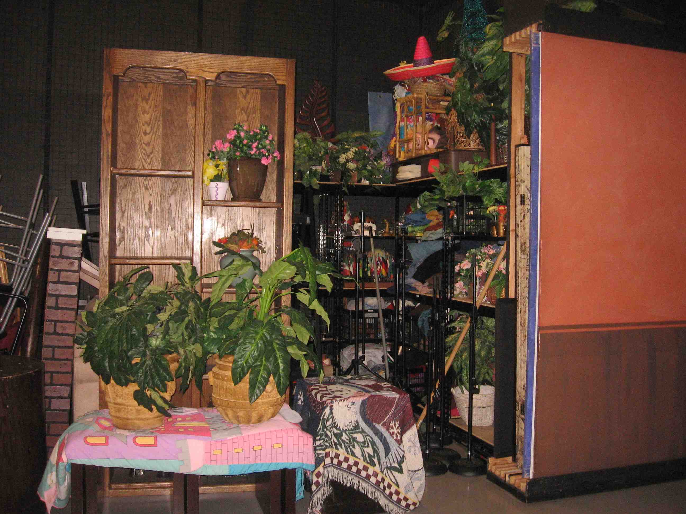 props available at Media Center: fireplace, bookshelves