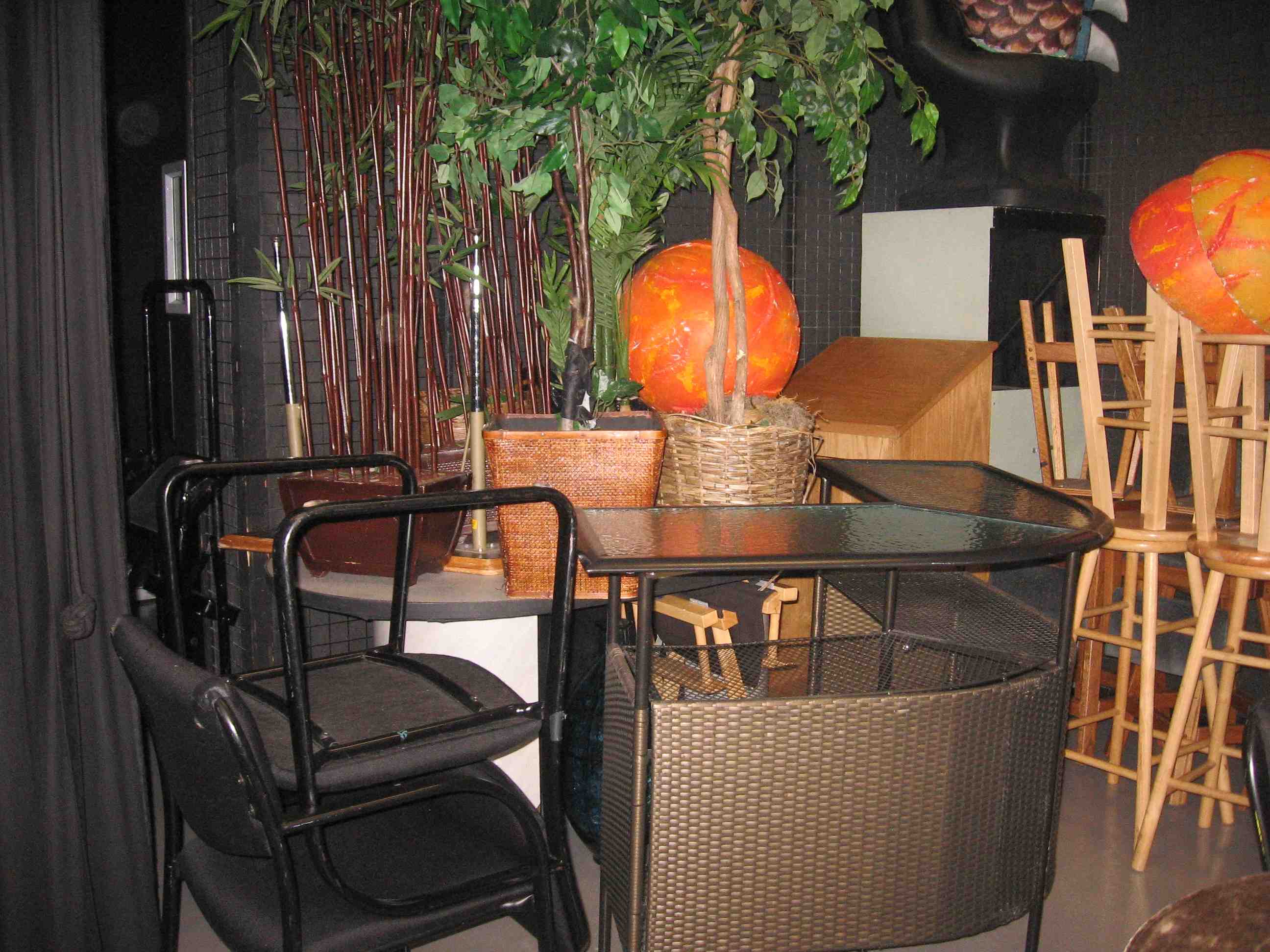 props available at Media Center: trees, Executive's desk